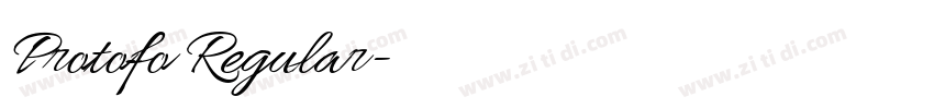 Protofo Regular字体转换 Protofo Regular字体转换